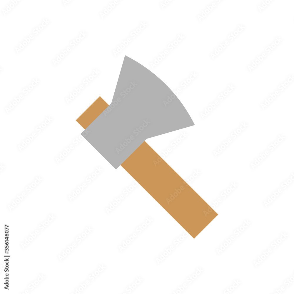 Poster tool, ax icon. simple color vector elements of camping icons for ui and ux, website or mobile applic