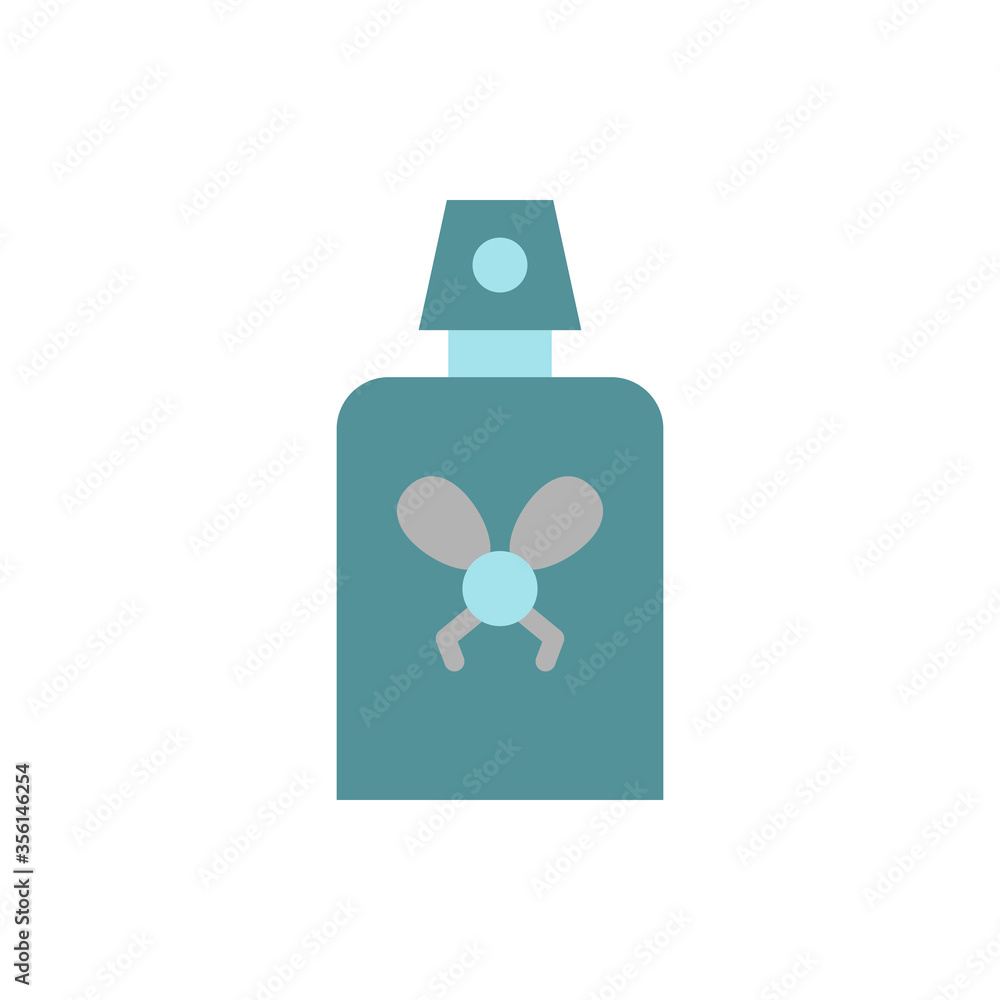 Poster spray, fly icon. simple color vector elements of camping icons for ui and ux, website or mobile appl