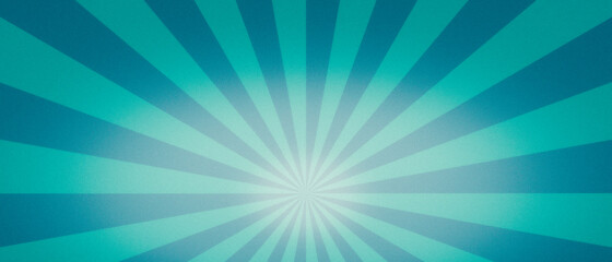 Pastel blue and green color sunburst background