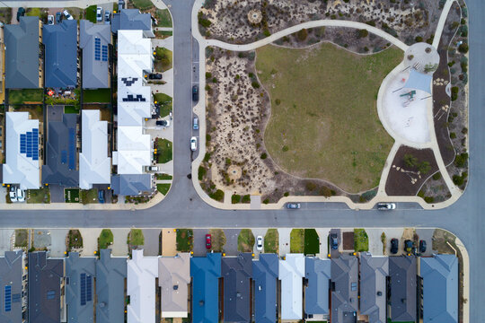 Aerial view of Property, Family homes, Land Sale in Perth, WA, Australia 	