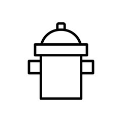 Fire, hydrant icon. Simple line, outline vector elements of firefighters icons for ui and ux, website or mobile application