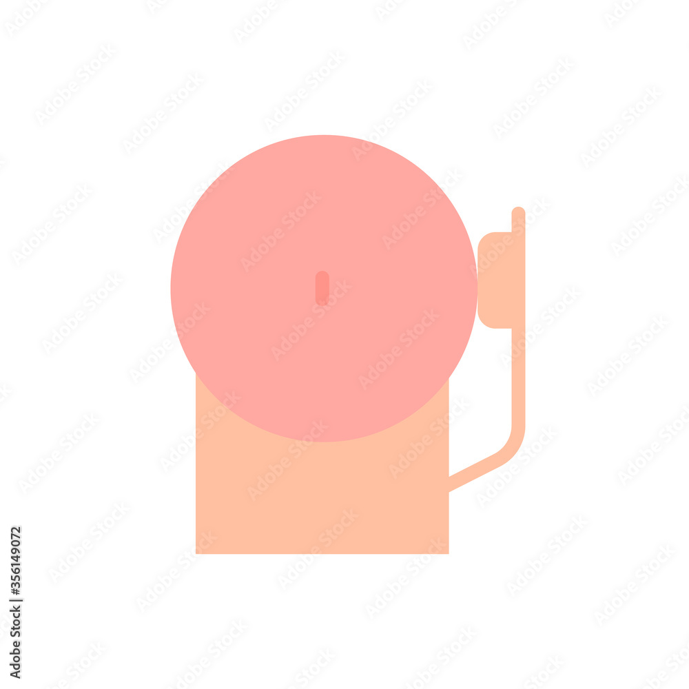 Poster bell, emergency icon. simple color vector elements of firefighters icons for ui and ux, website or m