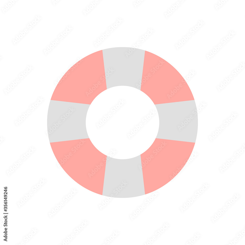 Poster lifebuoy, emergency icon. simple color vector elements of firefighters icons for ui and ux, website 