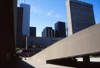 Toronto financial district skyline and modern architecture. Canada