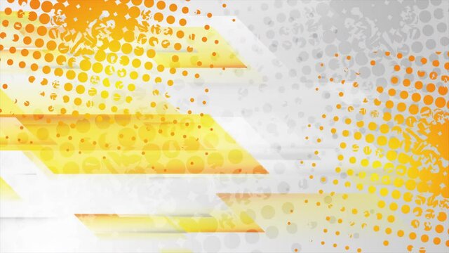 Yellow and grey abstract geometric grunge motion design. Seamless looping. Video animation Ultra HD 4K 3840x2160