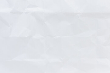 white crumpled paper texture background.	