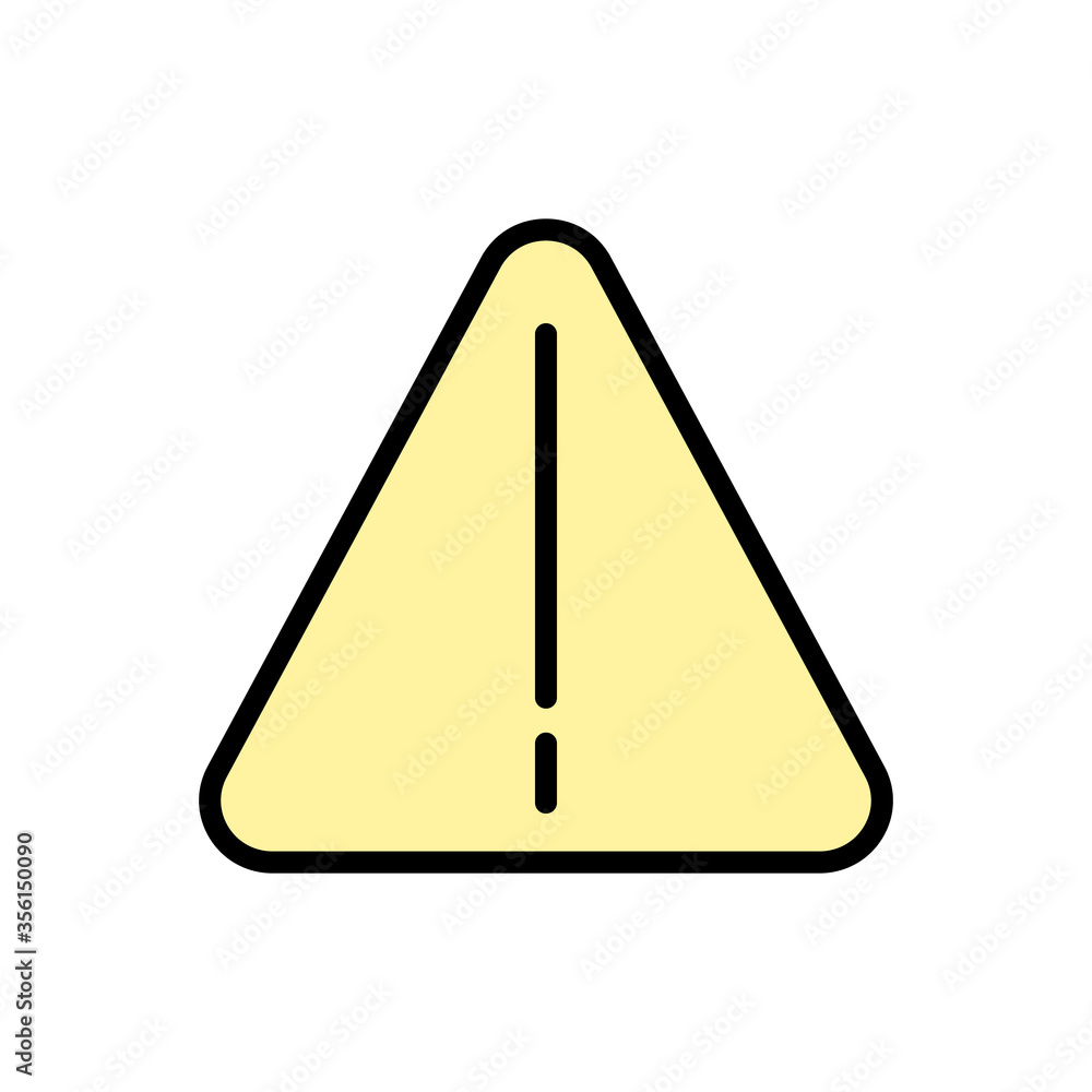 Poster sign, danger icon. simple color with outline vector elements of firefighters icons for ui and ux, we
