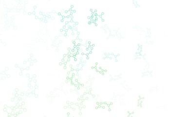 Light Green vector background with forms of artificial intelligence.
