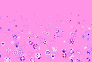 Light Multicolor vector template with circles.
