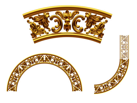 ornament. Curved segment with fourtyfive degree angle. Combinable with a straight or ninety degree version. Search term suzy