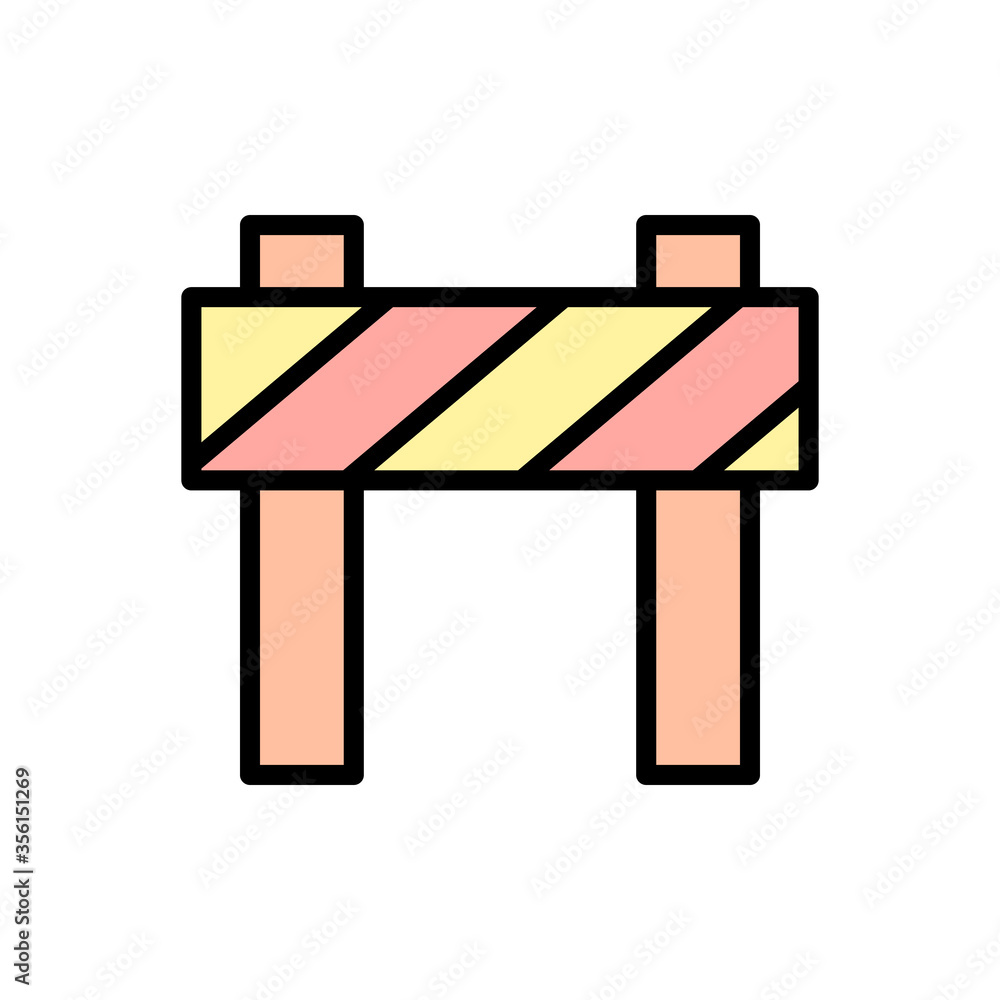 Poster sign, danger icon. simple color with outline vector elements of firefighters icons for ui and ux, we