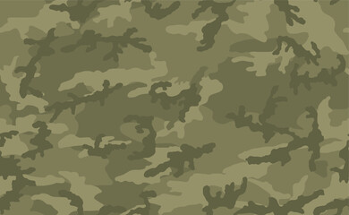 Camouflage seamless pattern. Shades of sage (grayish- green) color. Little contrast. Useable for hunting and military purposes. 