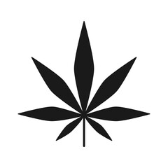 Cannabis Sativa Leaf (Hemp) Marijuana Icon