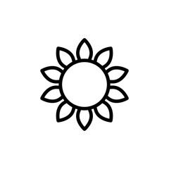 Sunflower, flower icon. Simple line, outline vector elements of agriculture icons for ui and ux, website or mobile application