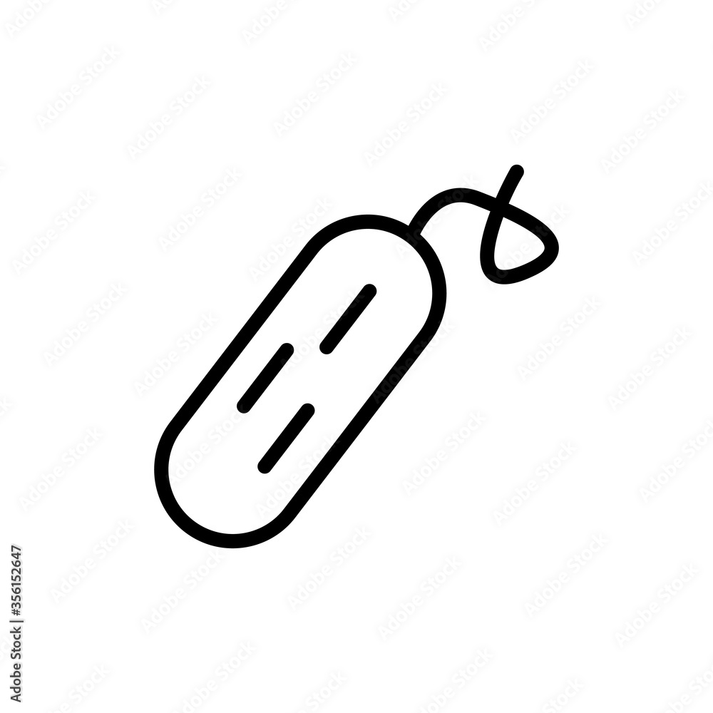 Poster cucumber, vegetable icon. simple line, outline vector elements of agriculture icons for ui and ux, w