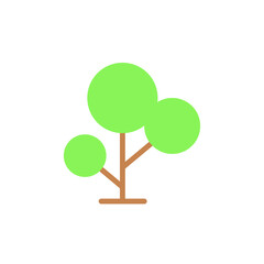 Tree, plant icon. Simple color vector elements of agriculture icons for ui and ux, website or mobile application
