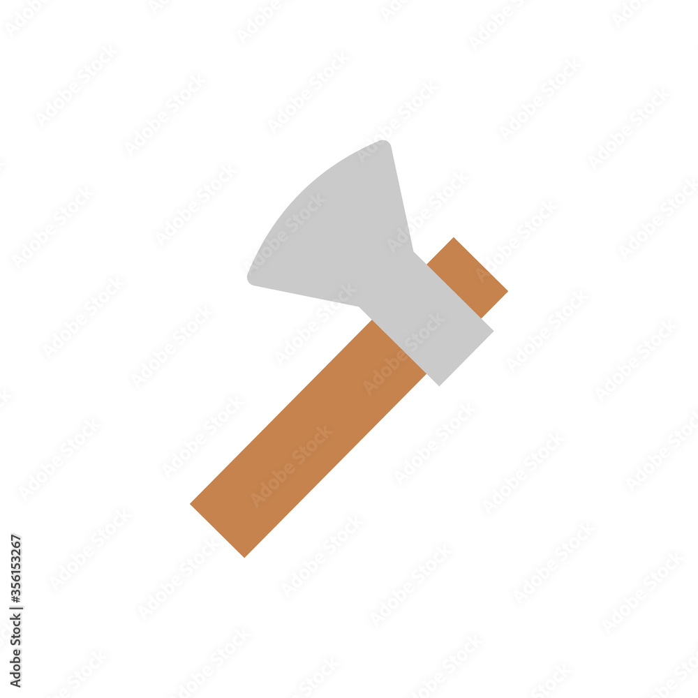 Poster ax, tool icon. simple color vector elements of agriculture icons for ui and ux, website or mobile ap