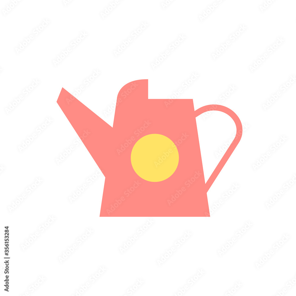 Poster watering can, farm icon. simple color vector elements of agriculture icons for ui and ux, website or