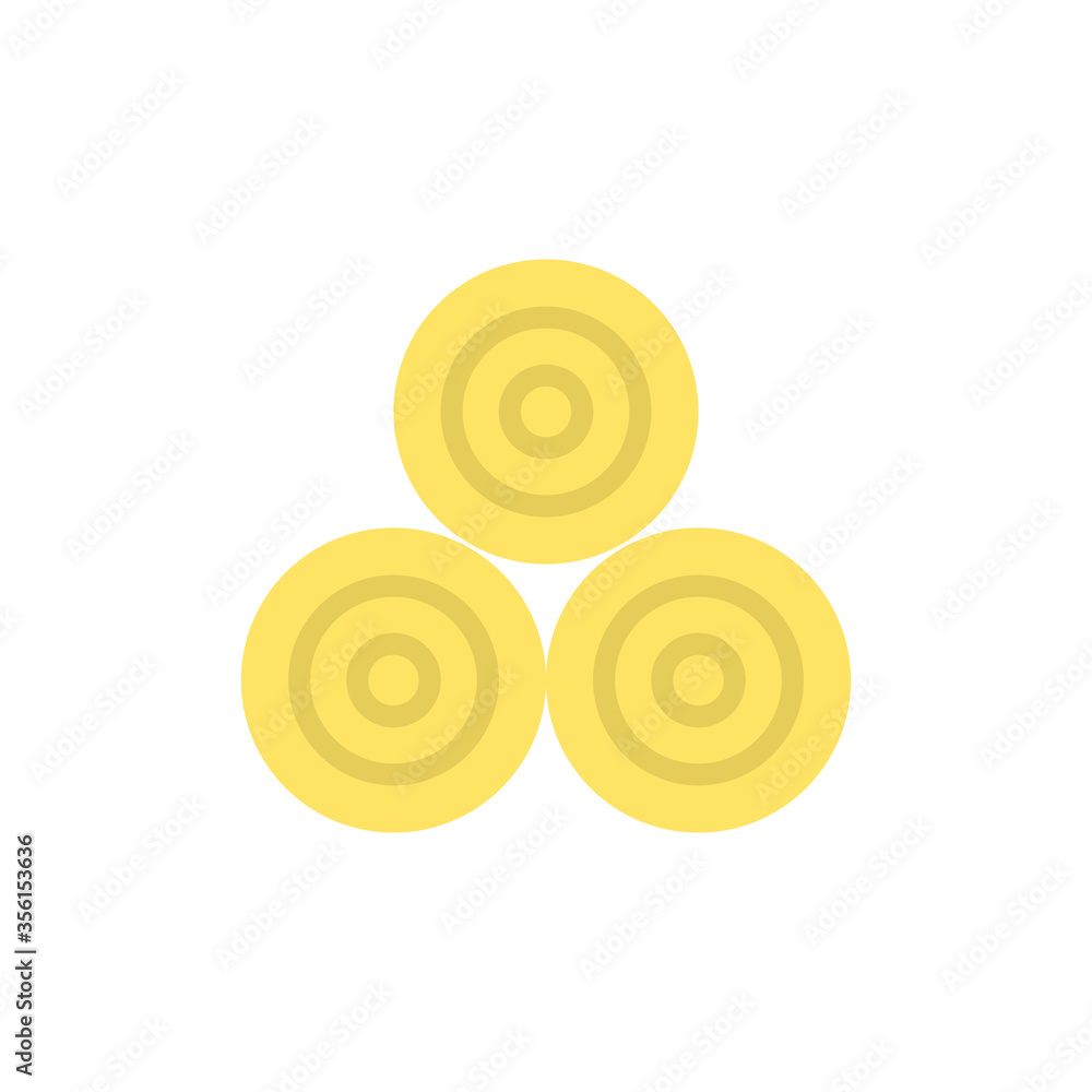 Poster straw, farm icon. simple color vector elements of agriculture icons for ui and ux, website or mobile
