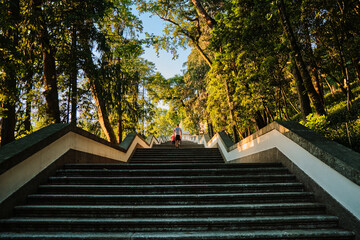 sunset in Braga, portugal