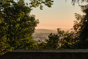 sunset in Braga, portugal