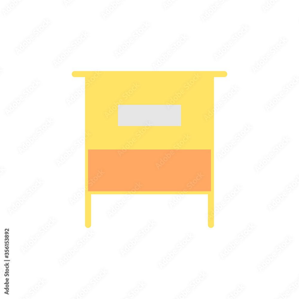 Poster hive, farm icon. simple color vector elements of agriculture icons for ui and ux, website or mobile 