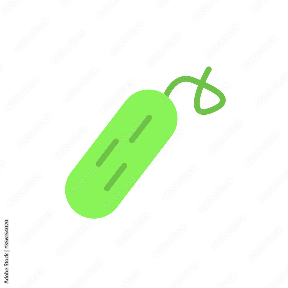 Poster cucumber, vegetable icon. simple color vector elements of agriculture icons for ui and ux, website o