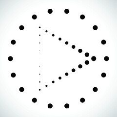 Abstract Hipster Linear halftone dots Background . Vector Design .