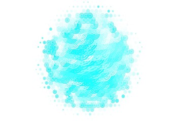 Light Blue, Green vector backdrop with dots, lines.