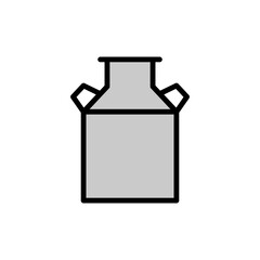 Milk, can icon. Simple color with outline vector elements of agriculture icons for ui and ux, website or mobile application