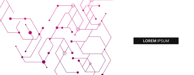 bright abstract molecule on a white background.