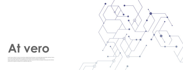 Abstract design of molecules. Vector illustration