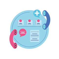 online medical care infographic template