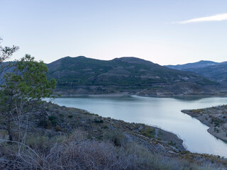 Obraz premium lake and mountains in the summer 