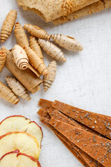 Handcrafted pastille with fresh and dried fruits
