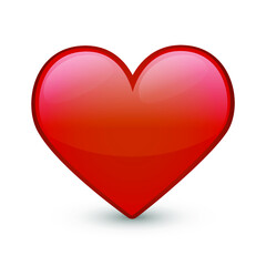Heart Love Emoji Icon Object Symbol Gradient Vector Art Design Cartoon Isolated Background