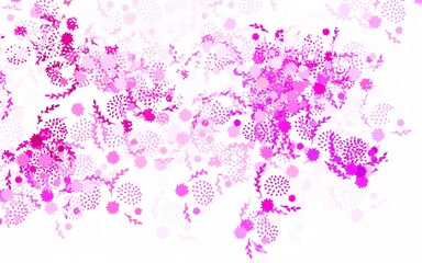 Light Pink vector elegant wallpaper with flowers