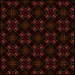 seamless pattern with red flowers