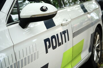 The police car, Copenhagen, Denmark.