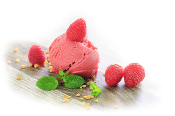 raspberry and redcurrant ice cream
