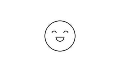 Fototapeta premium icon, smile, face, illustration, happy, symbol, cartoon, smiley, emoticon, emotion