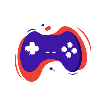Vector illustration design of the gamepad logo icon concept