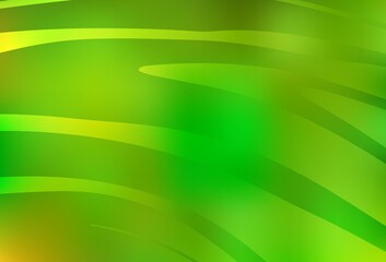 Light Green, Yellow vector background with wry lines.