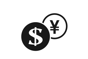 dollar to japanese yen currency exchange icon