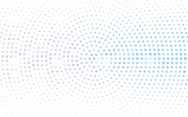 Light Pink, Blue vector  pattern with spheres. Glitter abstract illustration with blurred drops of rain. New template for your brand book.