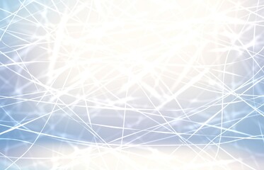 White blue shine ice abstract background 3d. Light scratches texture.