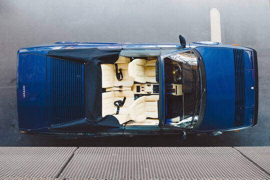  Blue Ferrari Mondial, View From Abov