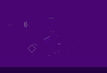 Light Purple, Pink vector layout with circles, lines, rectangles.