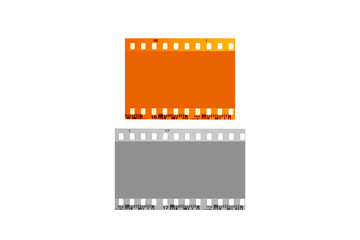 (35 mm.) film collections frame.With white space.film camera.