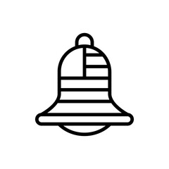 Bell USA flag icon. Simple line, outline vector elements of America icons for ui and ux, website or mobile application